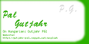 pal gutjahr business card